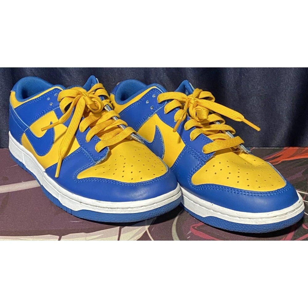 Nike Dunk Low UCLA Men's 9 DD1391-402 Yellow Blue Sneakers